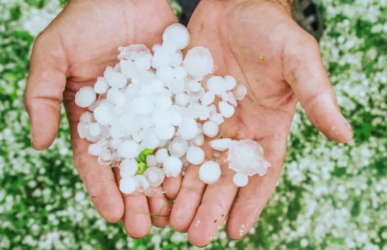 Tempestade de granizo atinge região