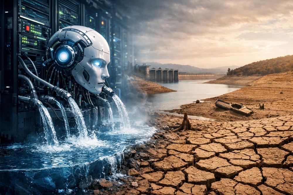 A Inteligência Artificial e a água